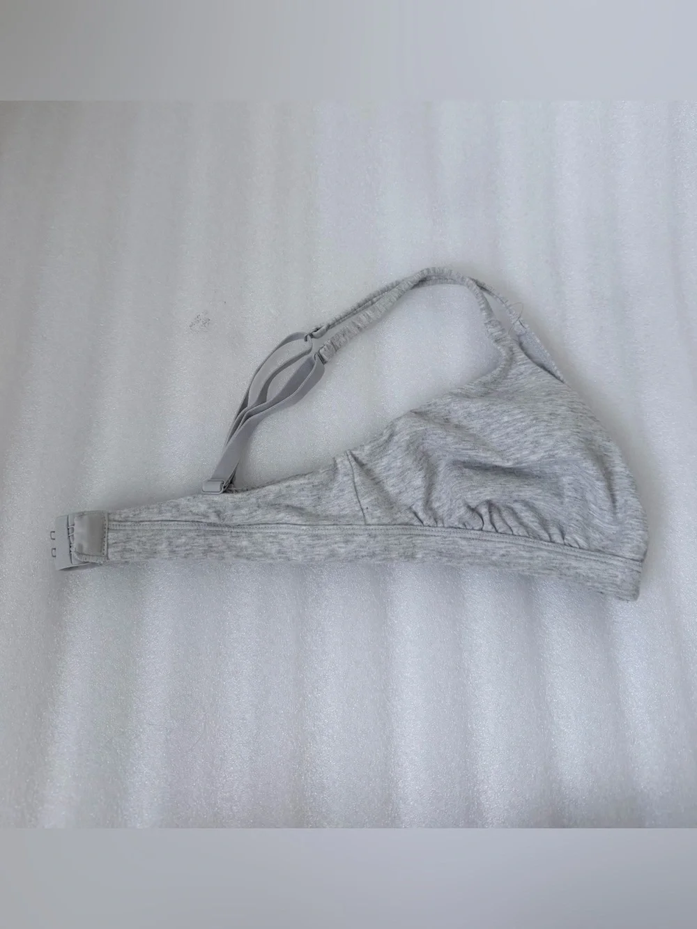 Skims Grey Cotton Jersey Triangle Bra - Picture 4 of 7